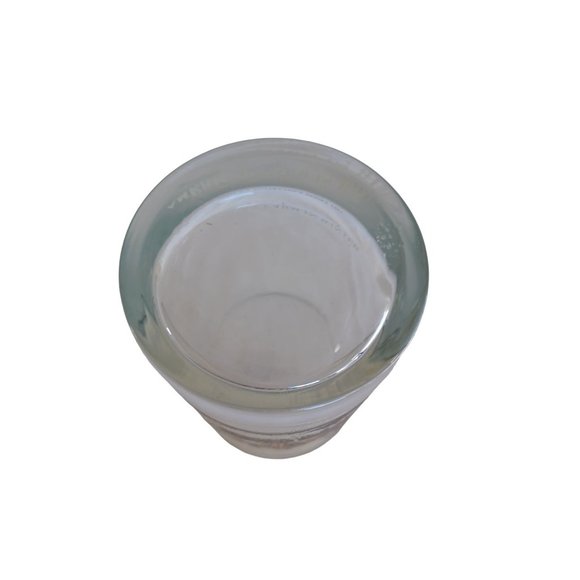 1980's Currier & Ives Winter Scene Bar Glass Heavy Bottom 4.75"x 3" Collectible - Picture 4 of 6